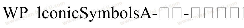 WP lconicSymbolsA-普通字体转换